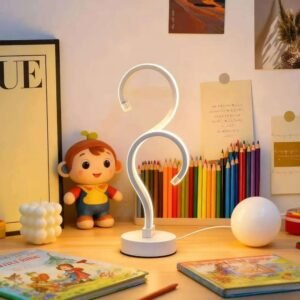 Question Mark Desk Lamp, Creative USB Powered Decorative Light for Bedroom & Office