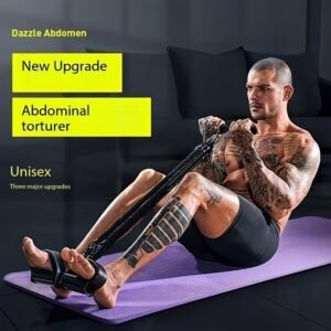 Foot pedal Resistance Band Set with Foot Pedal & Handles, Home Gym Workout Trainer