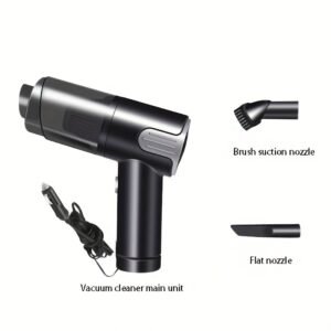 Mini Car Vacuum Cleaner, Portable Corded Vacuum for Car & Home